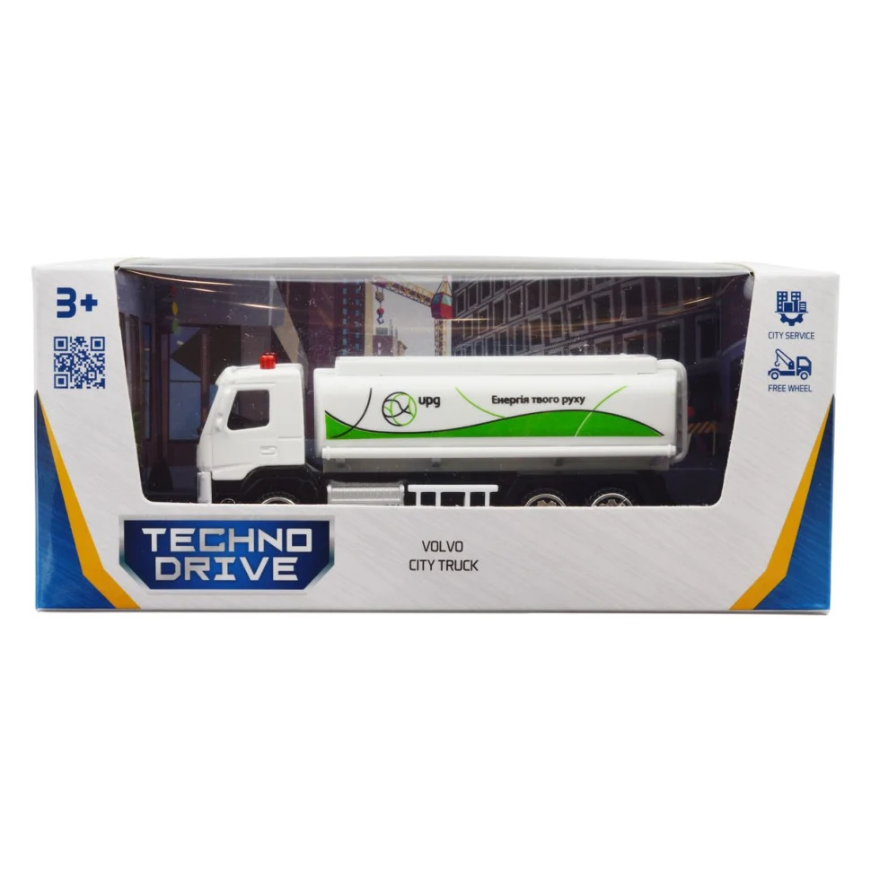 Автомодель VOLVO ГАЗОВОЗ UPG TechnoDrive 250301 11 см металевий різнобарвний