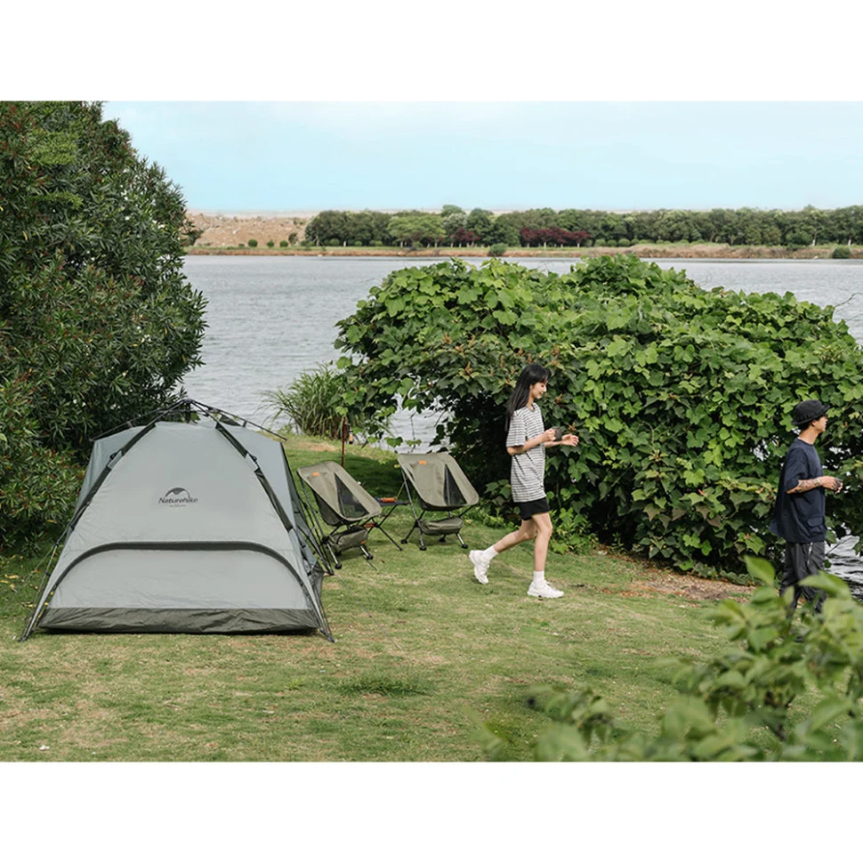 Намет тримісний автоматичний Naturehike NH21ZP008 210x180x130 см Оксфорд оливково-зелений