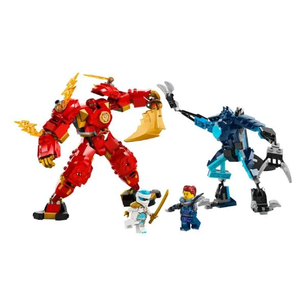 Конструктор LEGO NINJAGO Робот вогняної стихії Кая 322 деталі Пластик Червоний