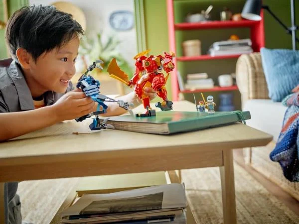 Конструктор LEGO NINJAGO Робот вогняної стихії Кая 322 деталі Пластик Червоний