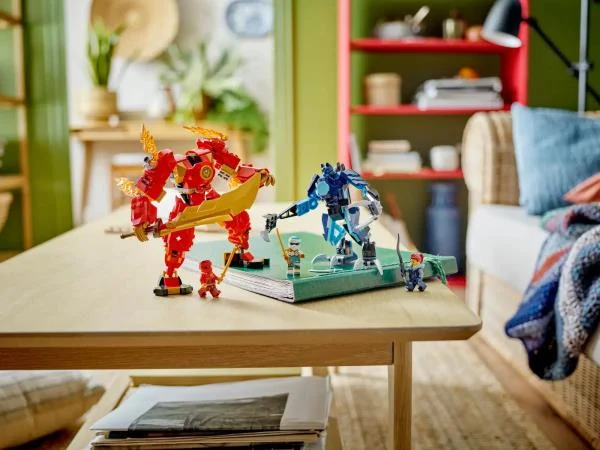 Конструктор LEGO NINJAGO Робот вогняної стихії Кая 322 деталі Пластик Червоний
