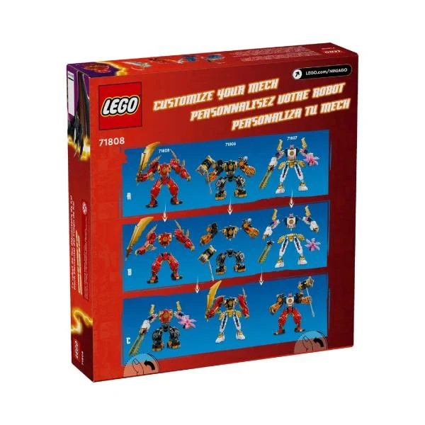 Конструктор LEGO NINJAGO Робот вогняної стихії Кая 322 деталі Пластик Червоний