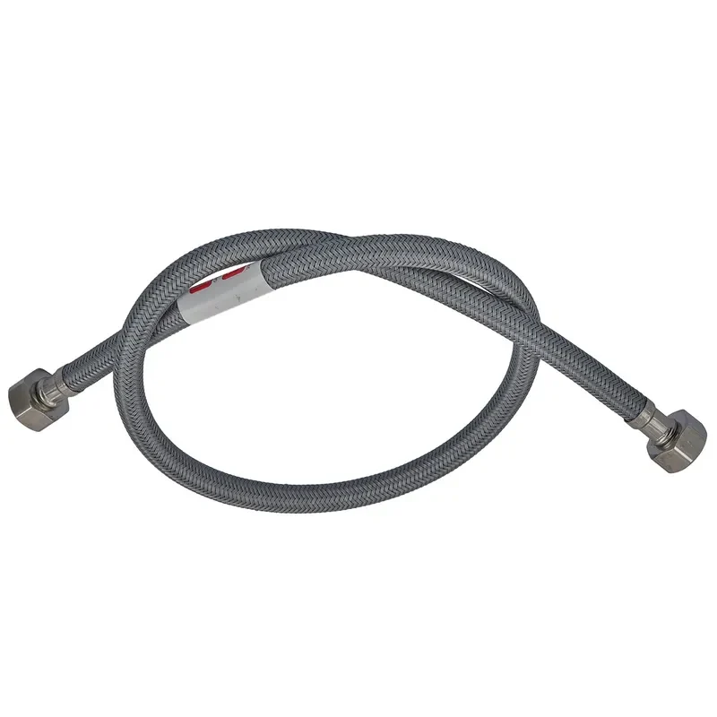 Гнучке підведення 1/2" Zerix ZHN-02-FF1/2" нейлонове обплетення 40 см нержавіюча сталь