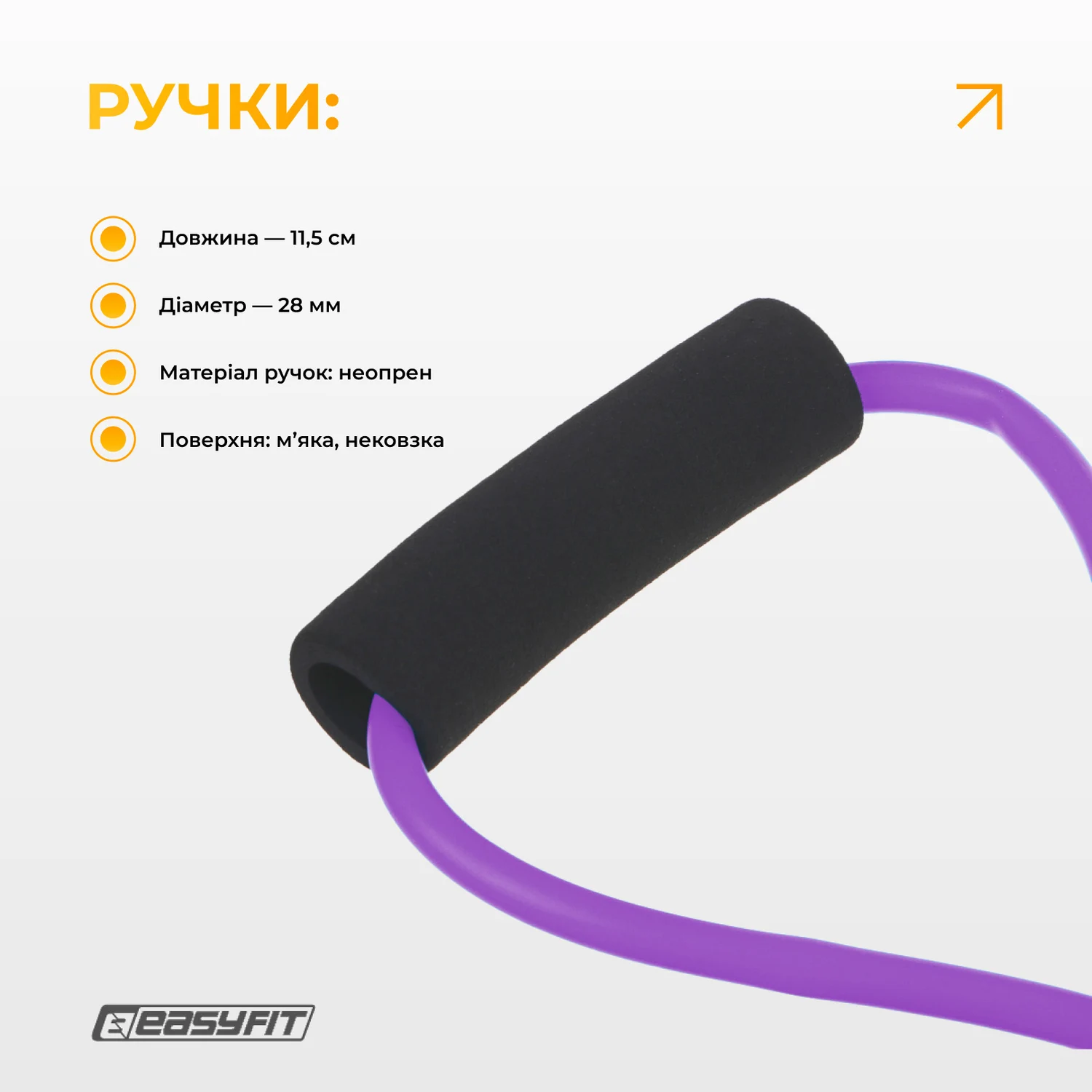 Еспандер трубчастий восьмерка 10-20 кг TPR 150 см фіолетовий