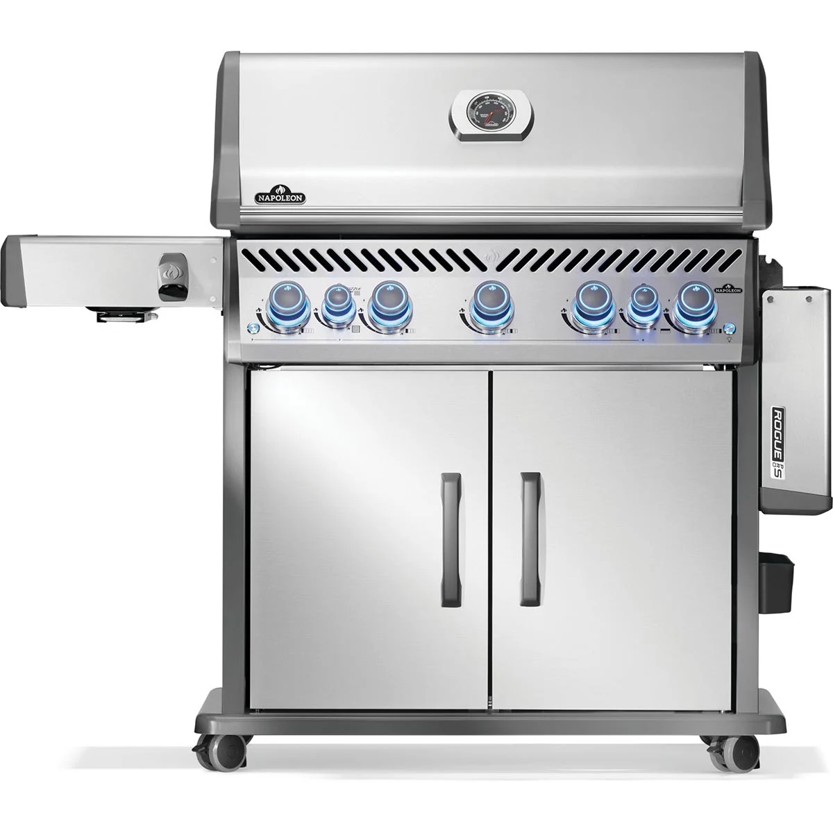 Газовий гриль Napoleon Rogue PRO-S 625 RSIB 164х64х123 см нержавіюча сталь