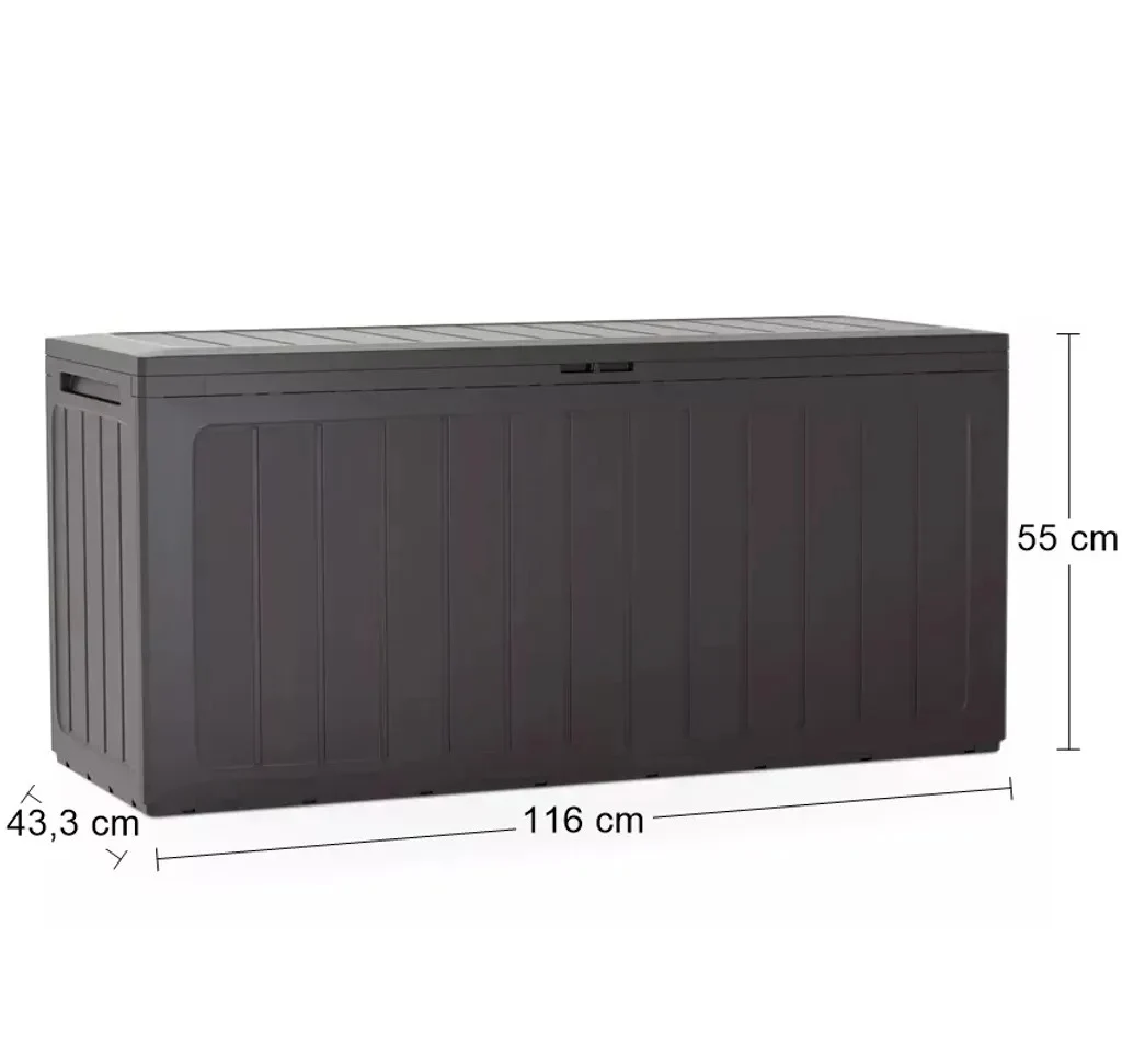 Садовий ящик Boardebox 280 л поліпропілен коричневий 1160х433х550 мм