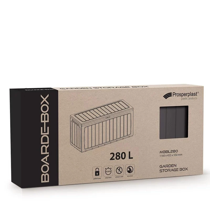 Садовий ящик Boardebox 280 л поліпропілен коричневий 1160х433х550 мм