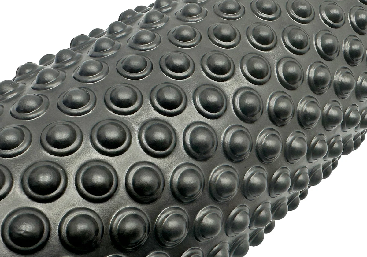 Масажний ролик 3D EasyFit Grid Roller Light EVA-піна 33х14 см Чорний