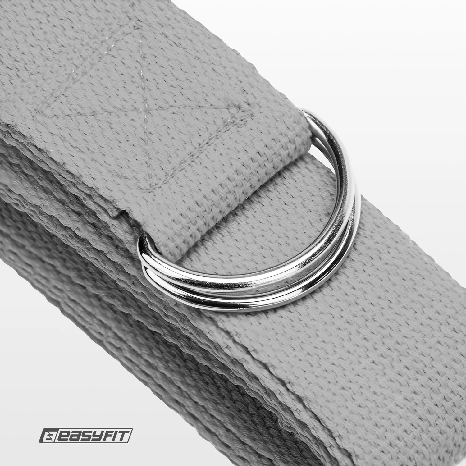 Ремінь для йоги EasyFit 183 см гіпоалергенний сірий