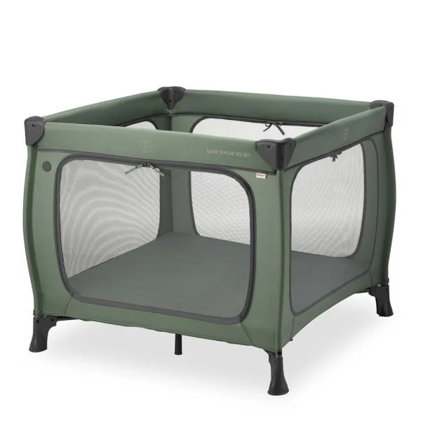 Манеж-ліжко Hauck Sleep N Play SQ 97х97х76 см текстиль зелений