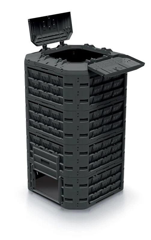 Компостер 1250л Compogreen Vario пластиковий чорний 915x950x1610 мм