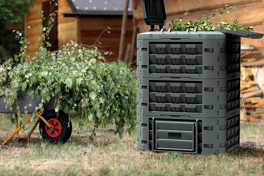 Компостер 1250л Compogreen Vario пластиковий чорний 915x950x1610 мм