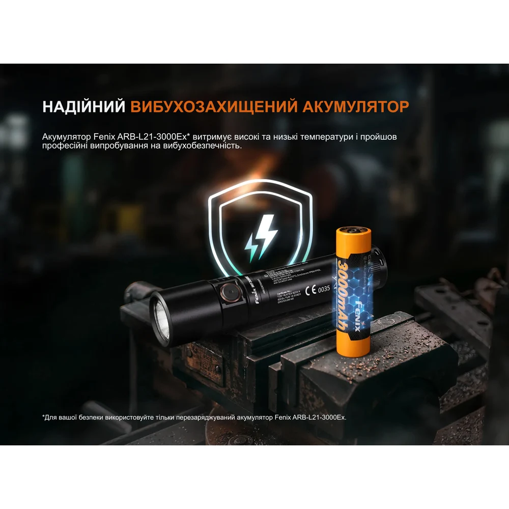 Ліхтар ручний вибухобезпечний Fenix WF30RE Spark 300 лм пластик чорний 151,7х34х28 мм