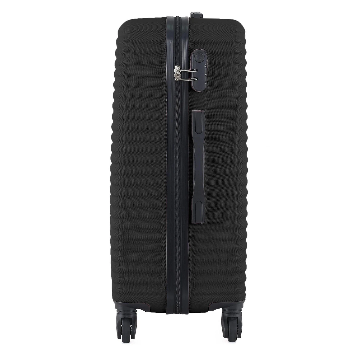 Чемодан Semi Line 20" (S) чорний ABS-пластик 41 л з кодовим замком на 4 колесах