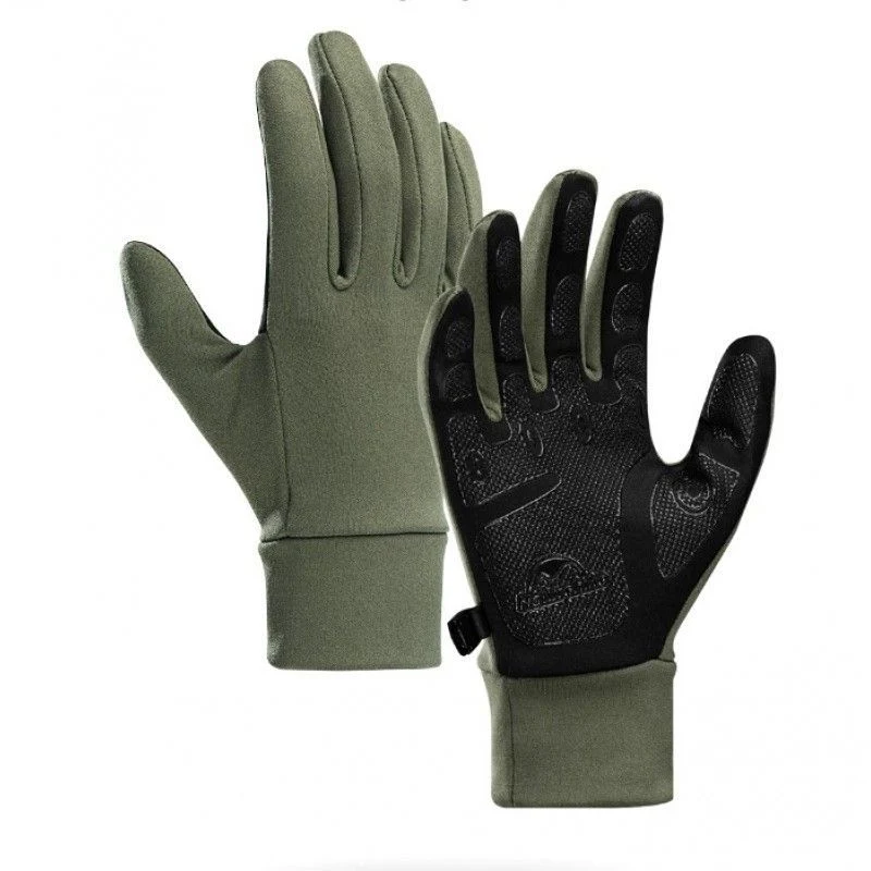 Рукавички трикотажні покращений хват Naturehike NH20FS032 92% поліестер 8% спандекс розмір L оливковий