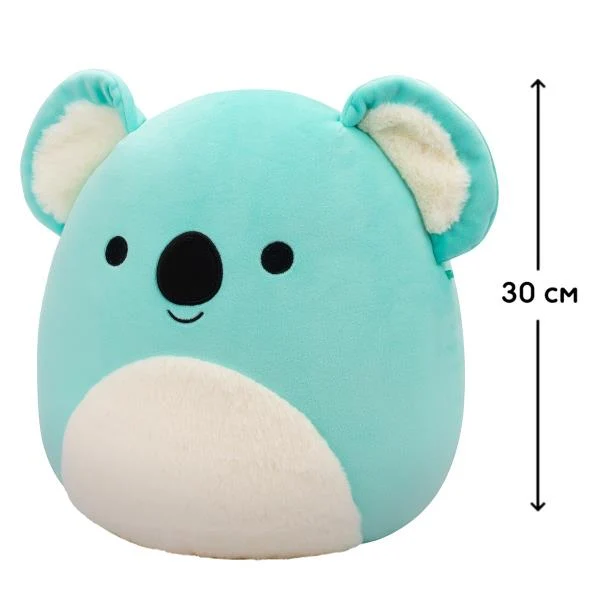 М'яка іграшка Squishmallows Коала Кевін 30 см Плюш Сірий