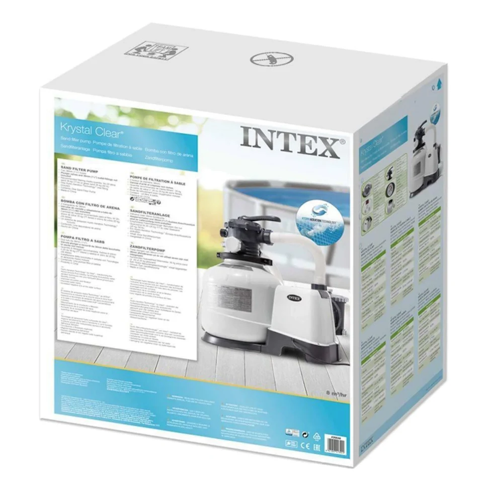 Фільтр-насос Піщаний Intex 26648 8000 л/год 0,60 hp Пластик 360 мм 22,4 кг
