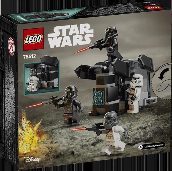 Конструктор LEGO Star Wars Бойовий набір Боєць смерті і Нічний піхотинець 119 деталей пластик 6 років