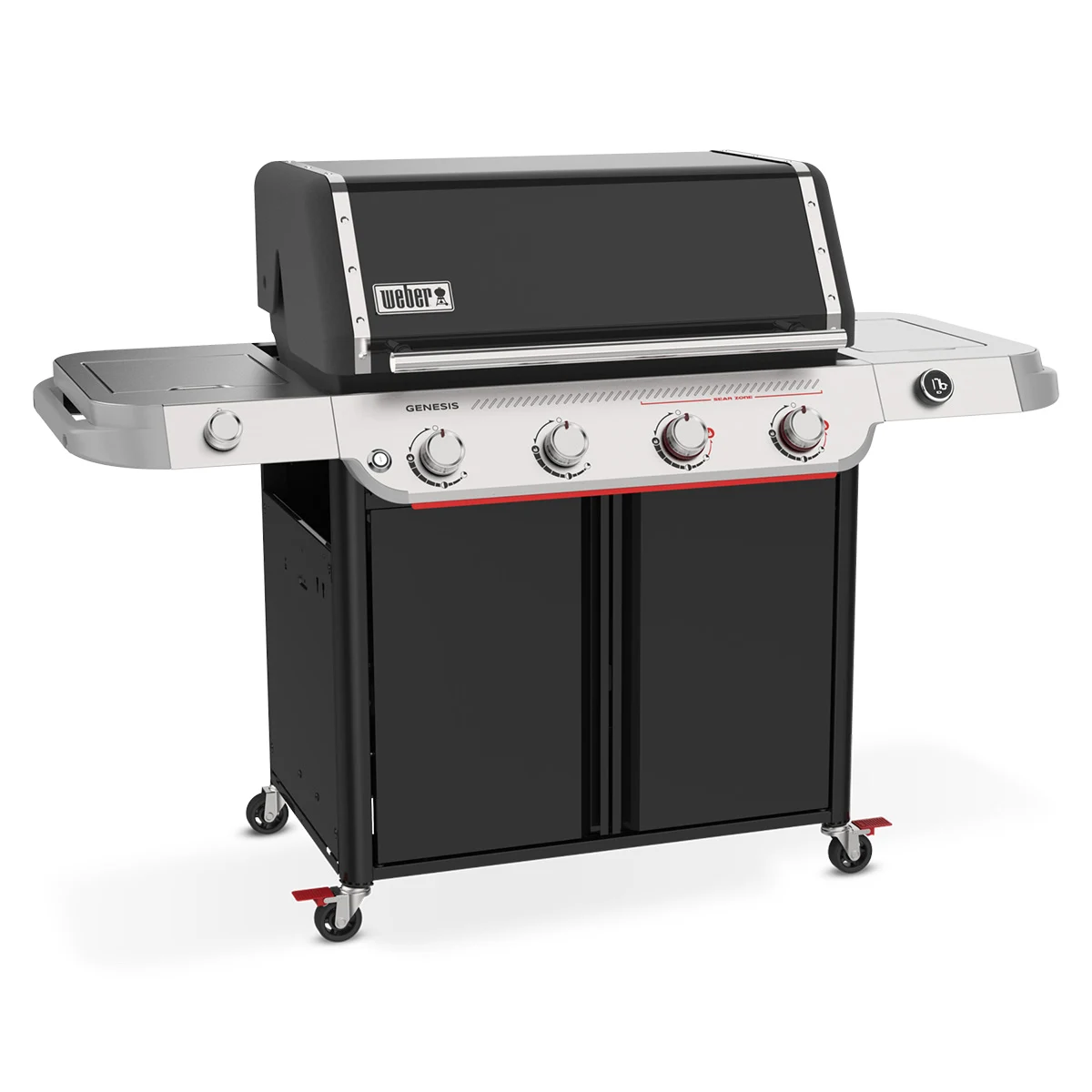 Газовий гриль Weber Genesis E-435W 173х68,5х122 см сталь чавунний чорний