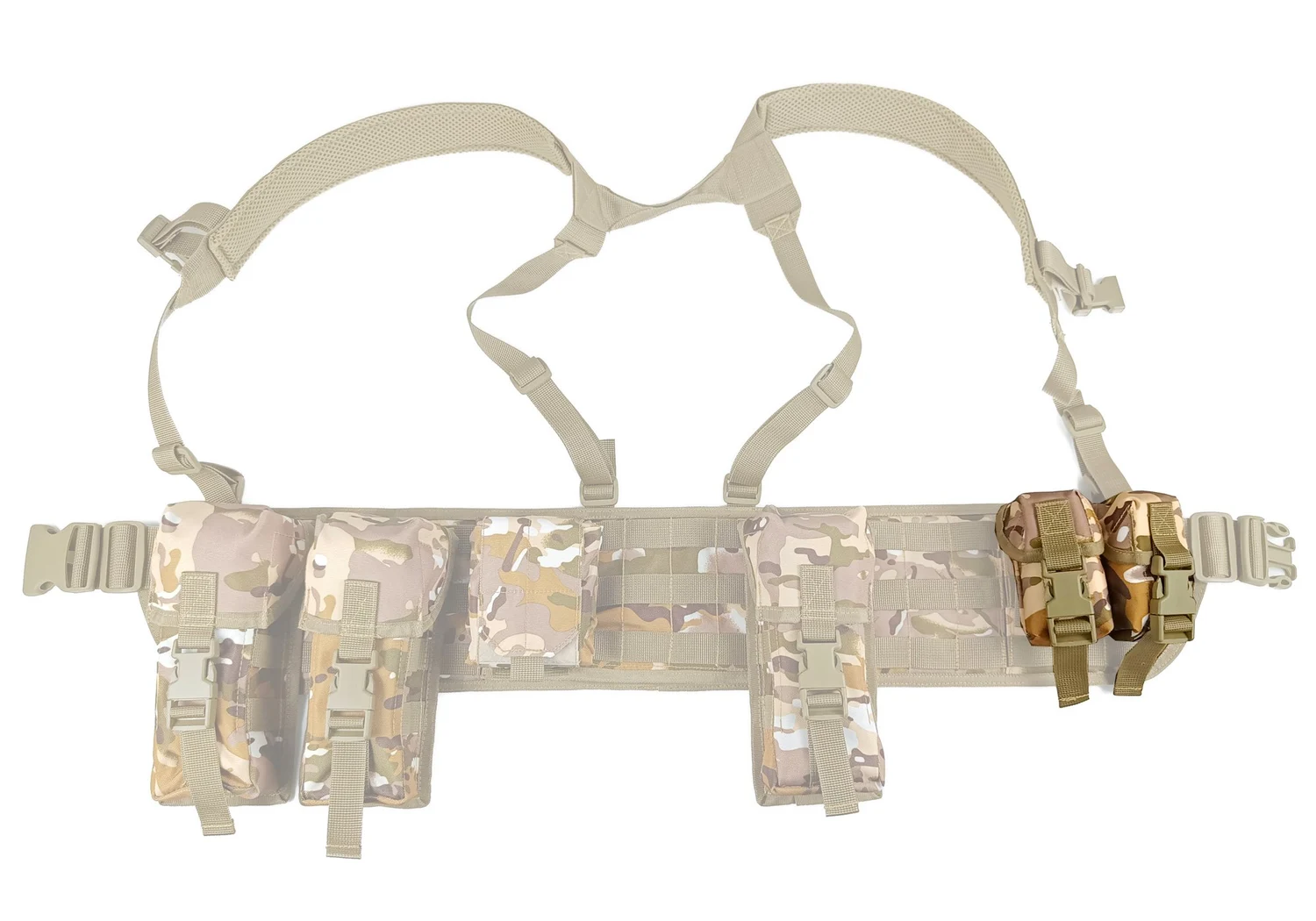 Підсумок гранатний подвійний MOLLE 60x50x100 мм Cordura 1050 мультикам степовий