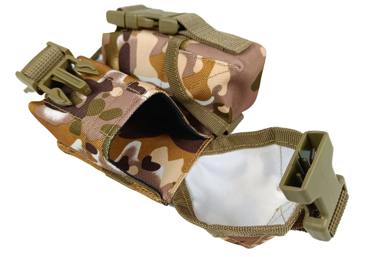 Підсумок гранатний подвійний MOLLE 60x50x100 мм Cordura 1050 мультикам степовий