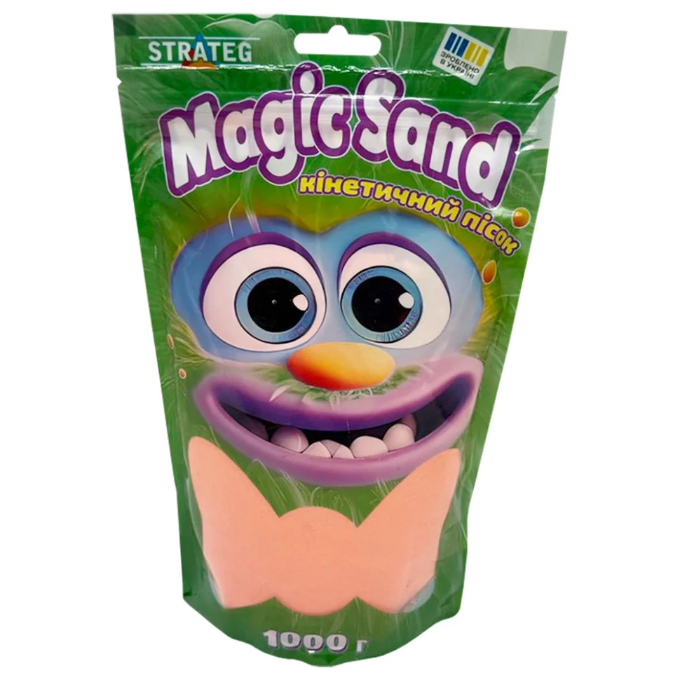 Кінетичний пісок 1000 г оранжевий формочки 5 шт Magic Sand