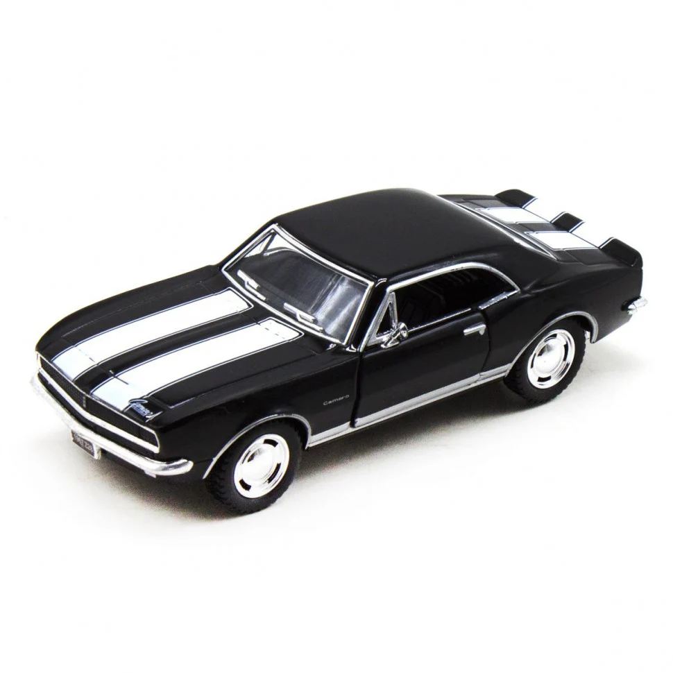 Дитяча модель машинки Chevrolet Camaro 1:37 інерційна метал чорна 16х7х8 см