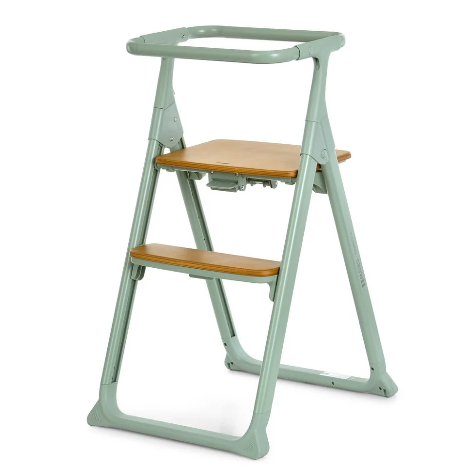 Стільчик для годування 4 в 1 GROWEE ME 1222 60х52х90 см еко-шкіра Sage Green
