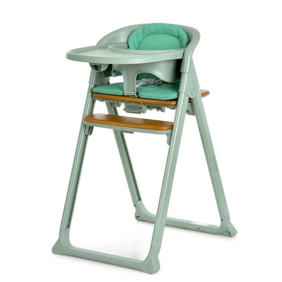 Стільчик для годування 4 в 1 GROWEE ME 1222 60х52х90 см еко-шкіра Sage Green
