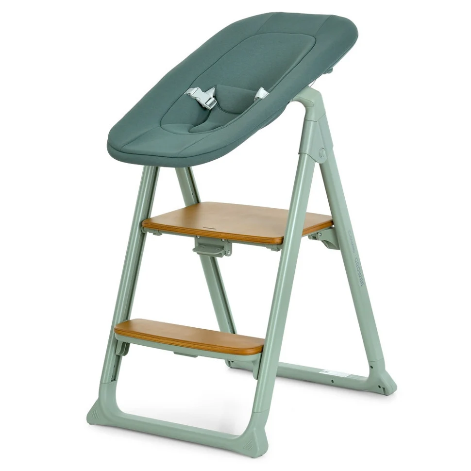 Стільчик для годування 4 в 1 GROWEE ME 1222 60х52х90 см еко-шкіра Sage Green