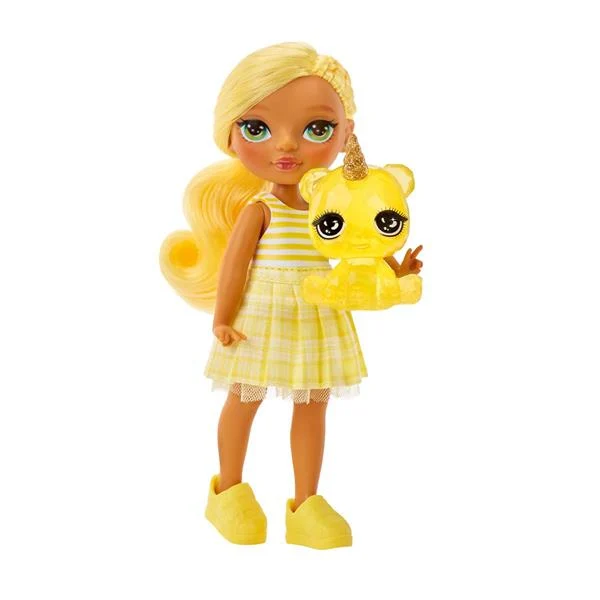Лялька Rainbow High Littles Дейзі 15 см жовта з одягом та улюбленцем