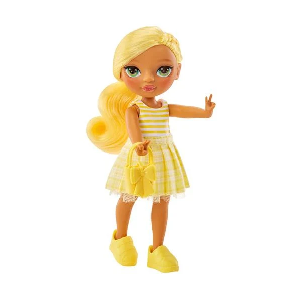 Лялька Rainbow High Littles Дейзі 15 см жовта з одягом та улюбленцем