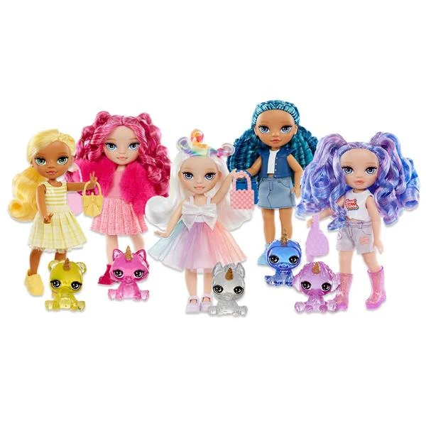 Лялька Rainbow High Littles Дейзі 15 см жовта з одягом та улюбленцем