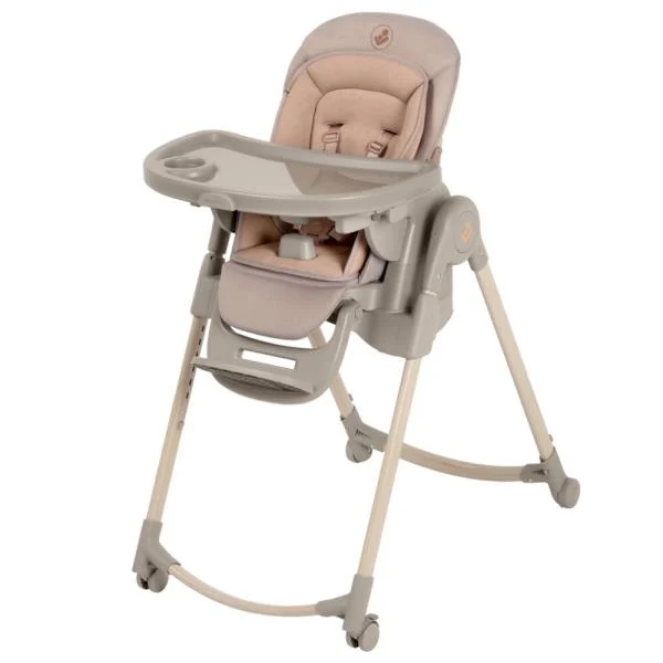 Стільчик для годування Maxi-Cosi Minla Plus з нахилом бежевий текстиль 12,5 кг