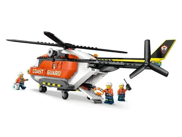 Конструктор LEGO Гелікоптер берегової охорони 551 деталь Пластик Червоний
