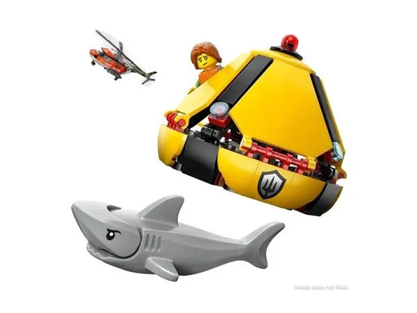Конструктор LEGO Гелікоптер берегової охорони 551 деталь Пластик Червоний