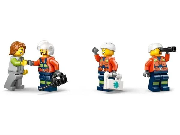 Конструктор LEGO Гелікоптер берегової охорони 551 деталь Пластик Червоний