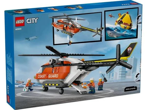 Конструктор LEGO Гелікоптер берегової охорони 551 деталь Пластик Червоний