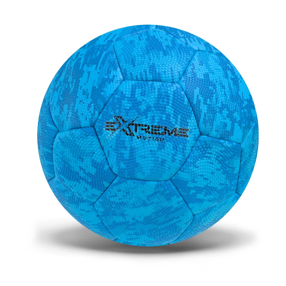 Футбольний м'яч Extreme Motion FB25585 PVC розмір №5 синій 260 г