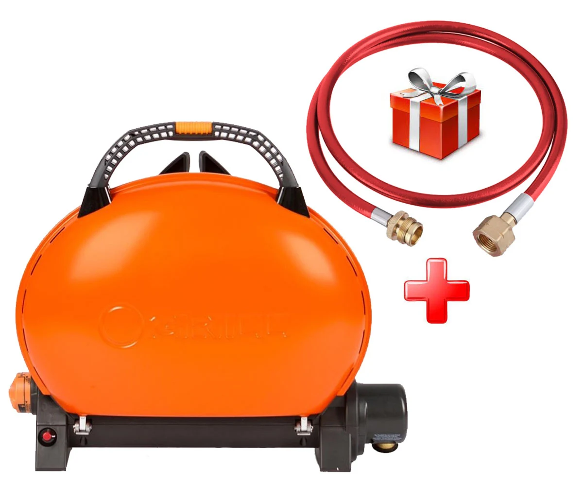 Газовий гриль O-GRILL 500 переносний 58,5x21,5x56,7 см металевий помаранчевий