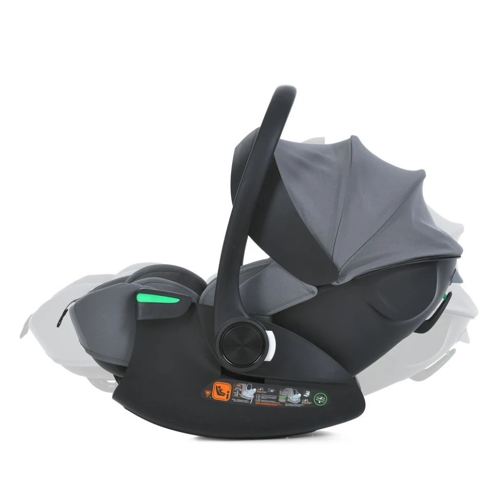 Дитяче автокрісло i-FLOW ME 1198 i-Size 40-87 см сірий