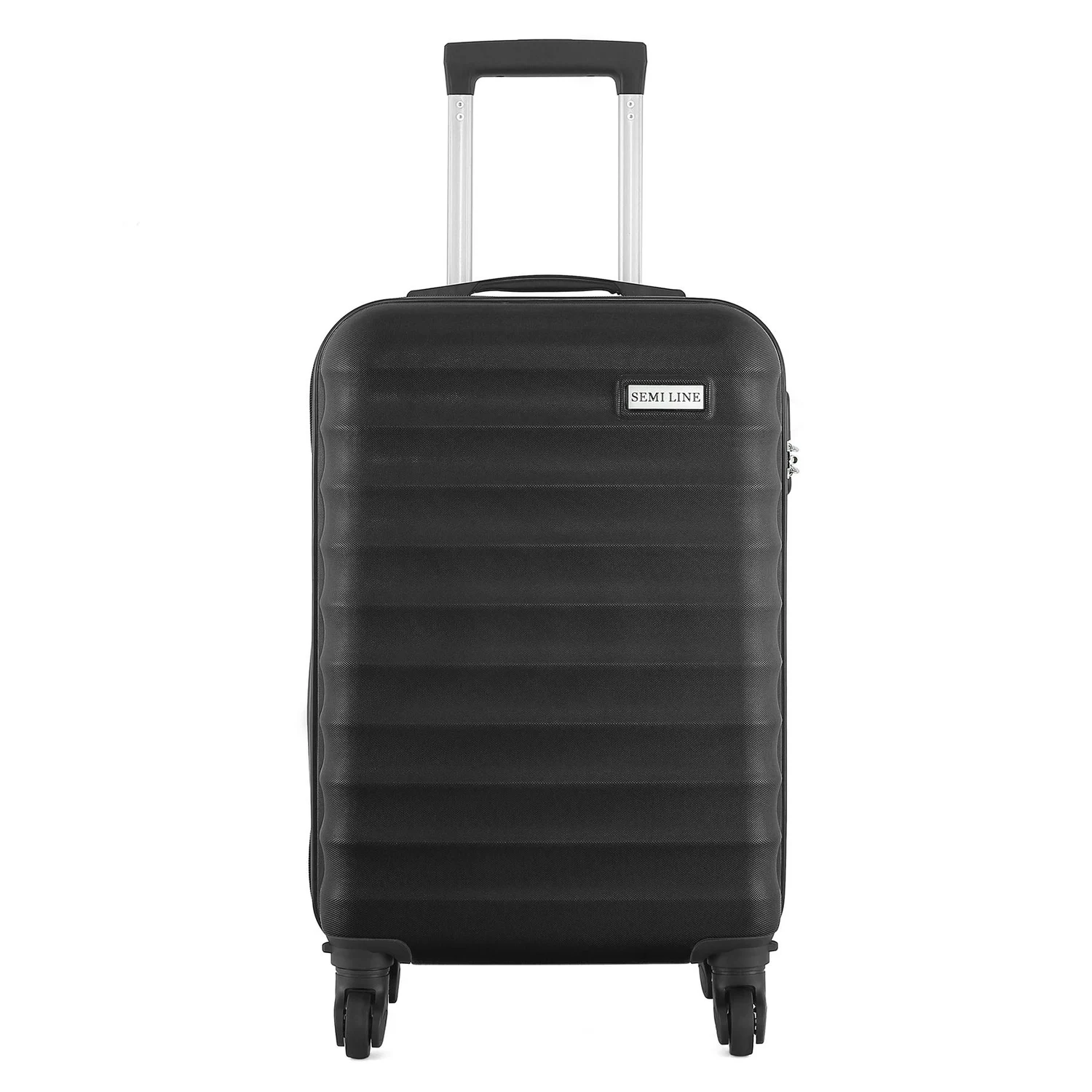 Дорожня сумка Semi Line T5576-2 чорна 35 л ABS-пластик 20" з кодовим замком
