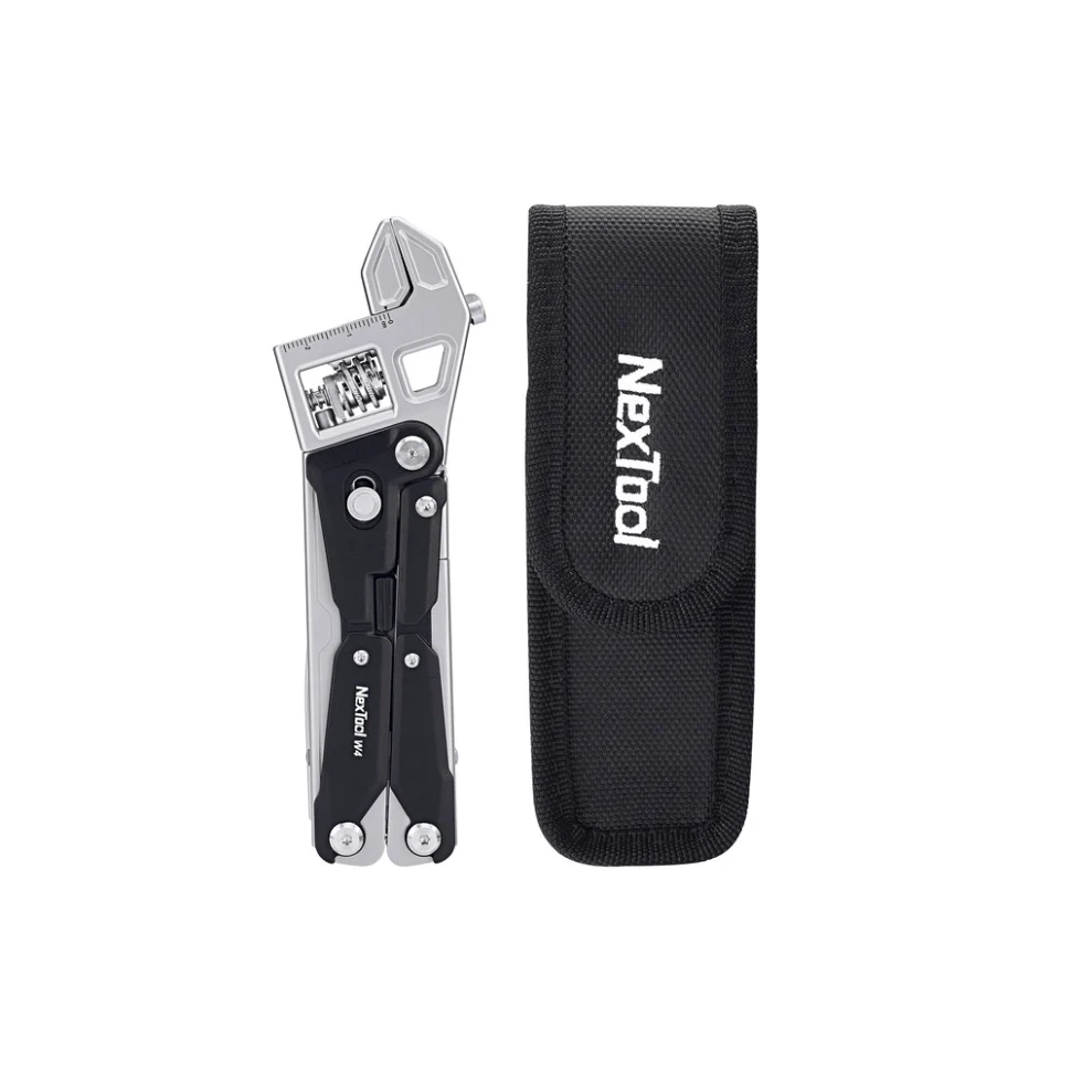 Мультитул NexTool Wrench W4 13 функцій нержавіюча сталь 152,6х49,9 мм сірий