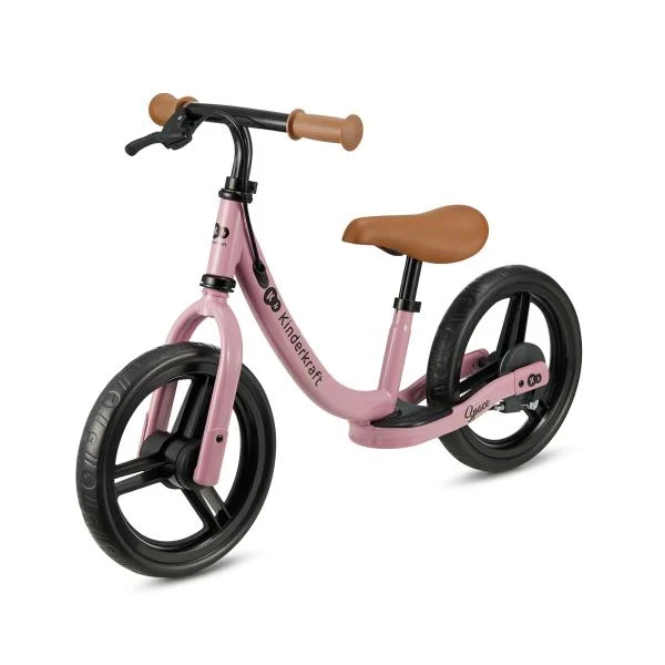 Беговел Kinderkraft Space 12" метал темно-рожевий для дітей 2-5 років 3,6 кг