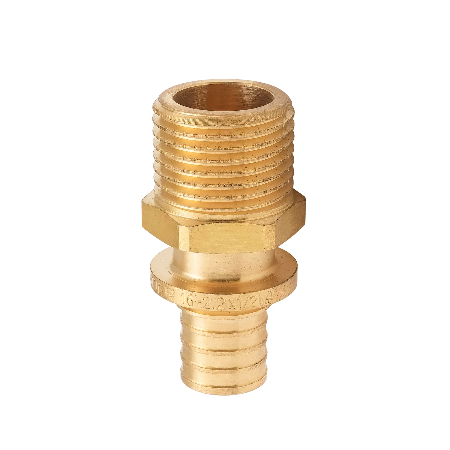 Перехідник Ніпель Koer KA.A06M-16 16(2.2mm) x 1/2" Латунь