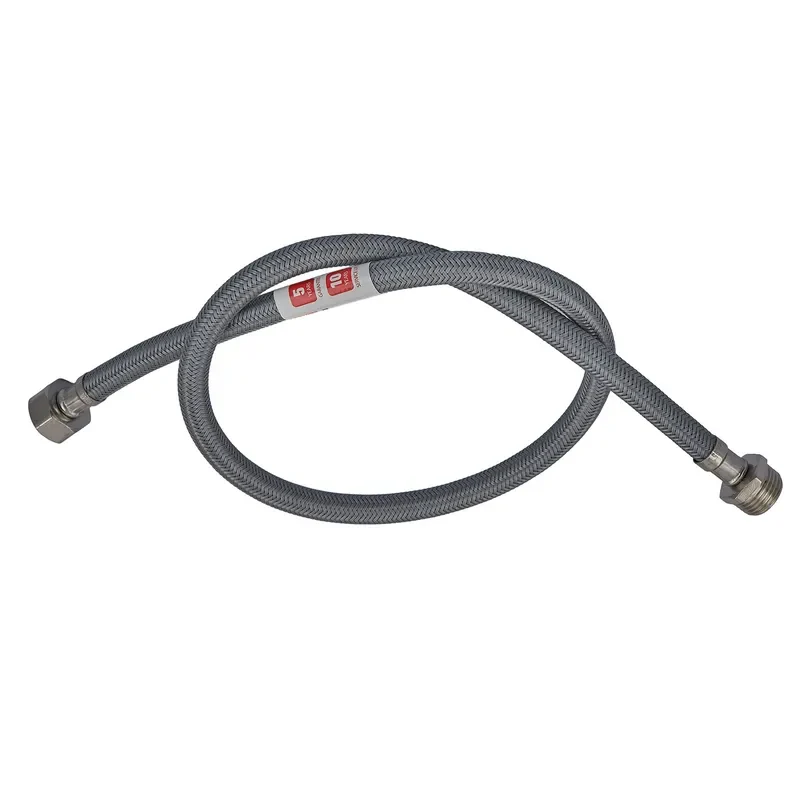 Гнучке підведення 2" Zerix ZHN-02-FM1/2" 200 см нейлонове обплетення нержавіюча сталь