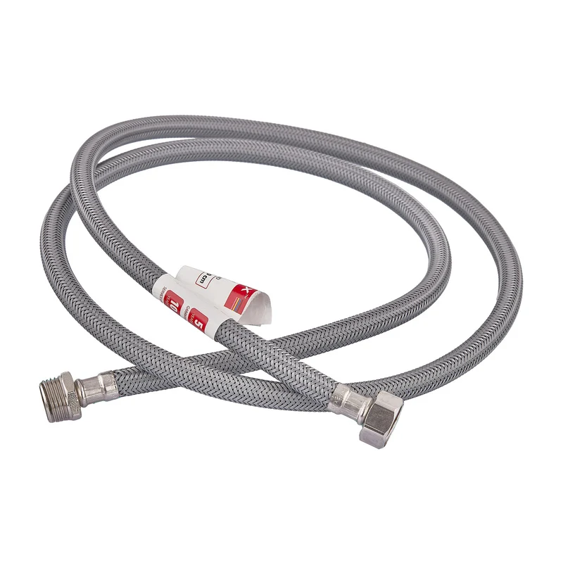Гнучке підведення 2" Zerix ZHN-02-FM1/2" 200 см нейлонове обплетення нержавіюча сталь