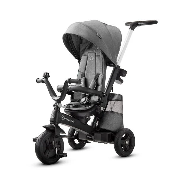 Триколісний велосипед Kinderkraft Easytwist 73x43x28,5 см магнієвий сплав сірий