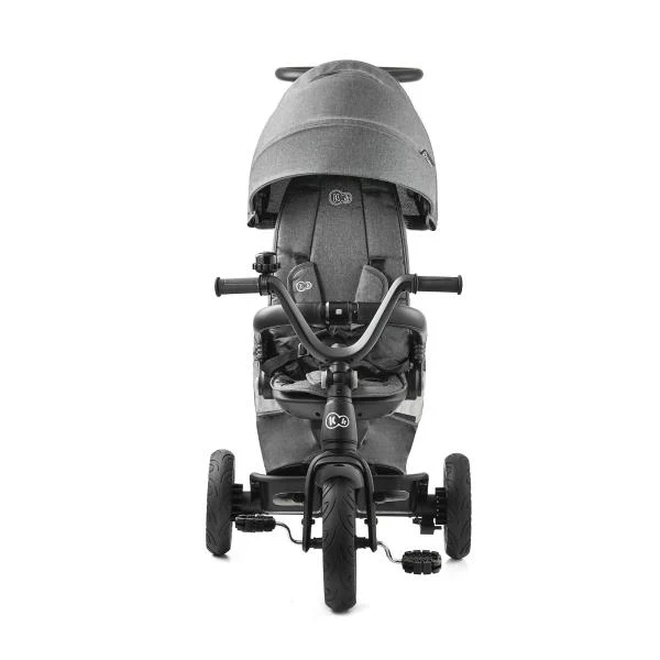 Триколісний велосипед Kinderkraft Easytwist 73x43x28,5 см магнієвий сплав сірий