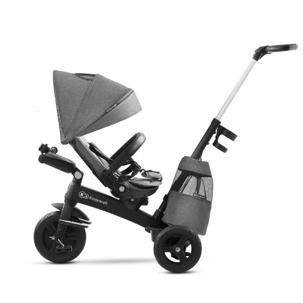 Триколісний велосипед Kinderkraft Easytwist 73x43x28,5 см магнієвий сплав сірий